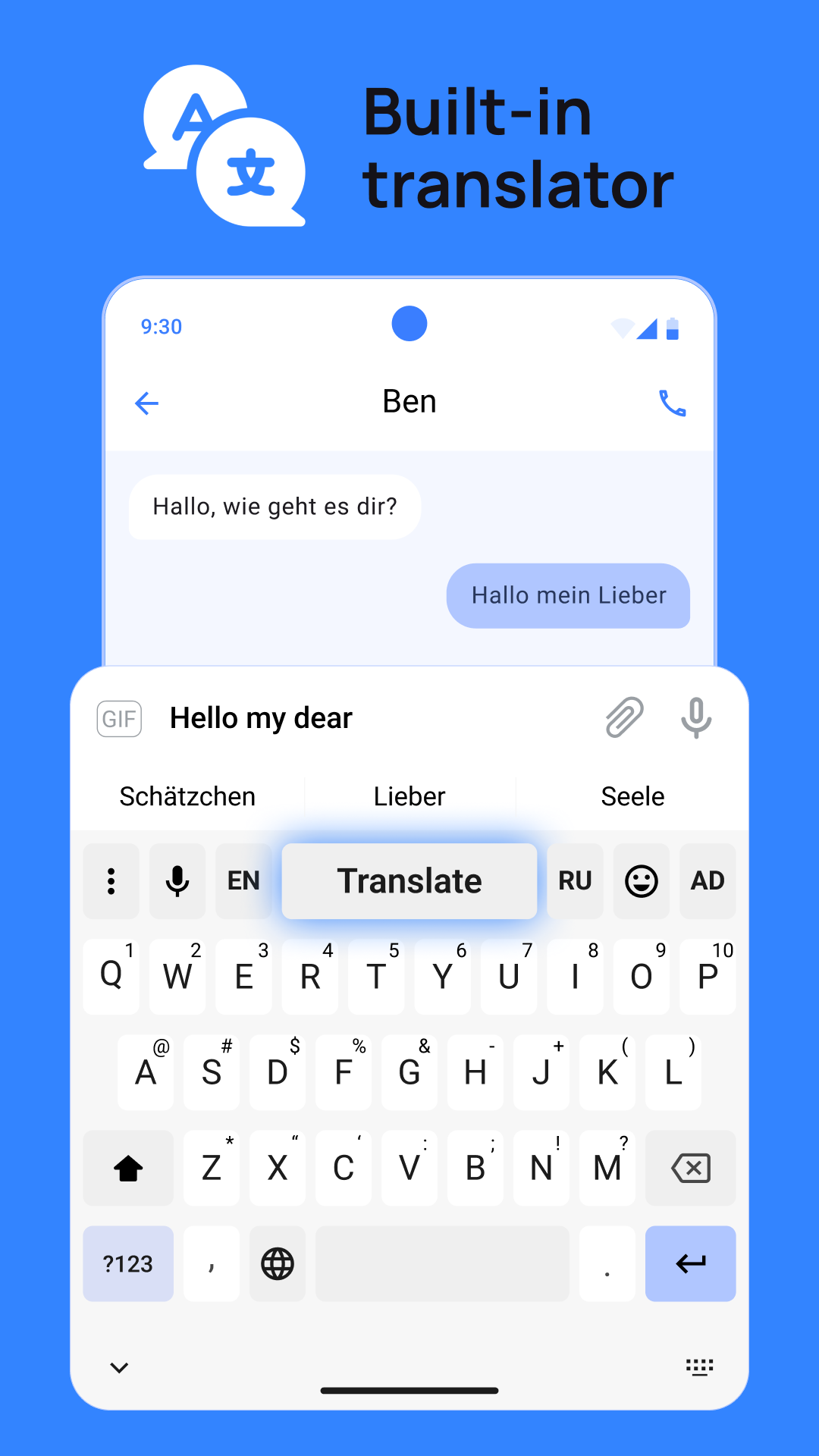 Easy Translate Keyboard App Screenshot 1